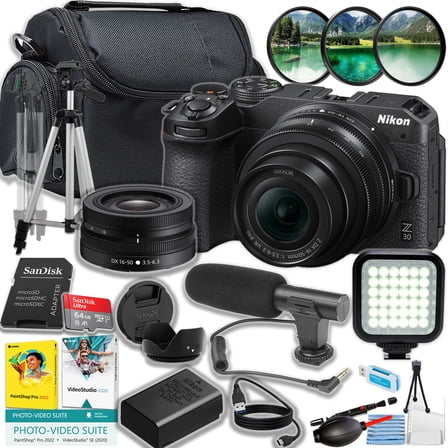 Nikon Z30 26.1 MP Mirrorless Camera with 16-50mm Zoom Lens, Autofocus, Built-in Flash, Touchscreen