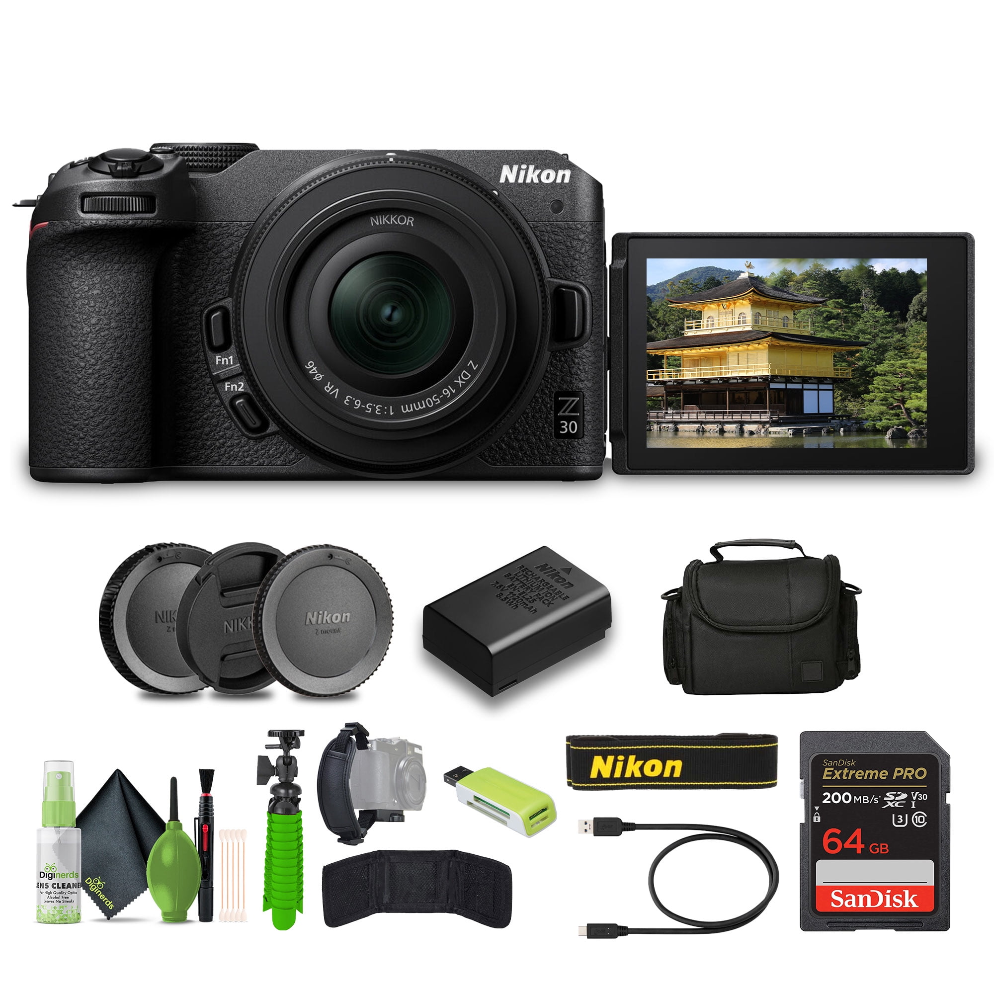 ① Nikon D5200 フラッシュエアSD 手ブレ補正　バックおまけ多数 Nikon-Z30-Lightweight-