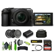 Nikon Z30 Lightweight Mirrorless Camera with 16-50mm Zoom Lens + Soft Case + Cleaning Kit + Memory Card Wallet + Extreme PRO 64GB Card + Card Reader + Hand Strap + 12 Inch Flex Tripod