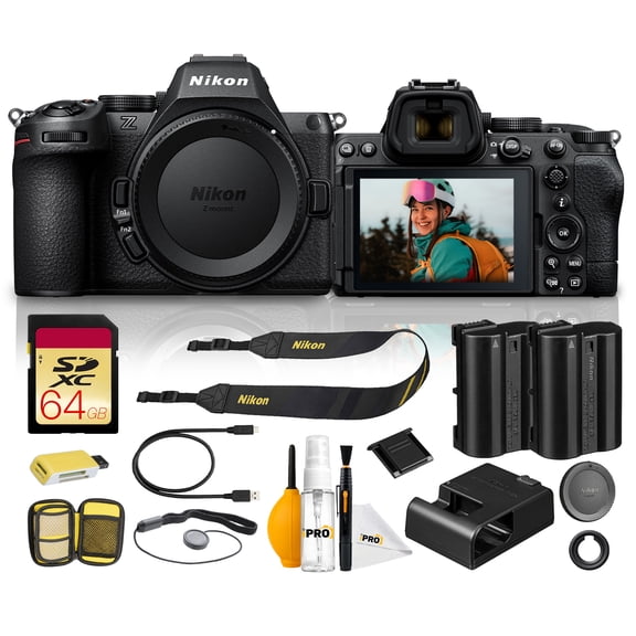 Nikon Z5 II Mirrorless Camera 24.5MP Full Frame Sensor EXPEED 7 4K Video Dual SD Slots Bundle With 64GB Memory Card + More