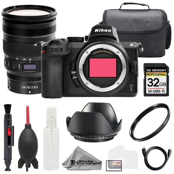 Nikon Z5 + NIKKOR Z 24-70mm f/2.8 S Lens +32GB + Bag+ UV Filter- Basic Kit (International Version)