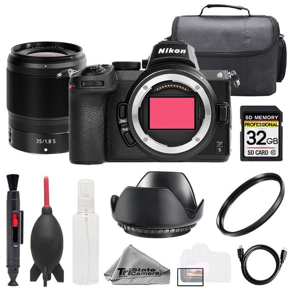 Nikon Z5 + NIKKOR Z 35mm f/1.8 S Lens +32GB + Bag+ UV Filter- Basic Kit (International Version)