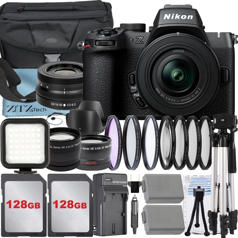 Nikon z50 DXレンズ2本セットとカメラバッグ Nikon Z50 II Mirrorless Camera with NIKKOR Z DX 16-50mm VR Lens +