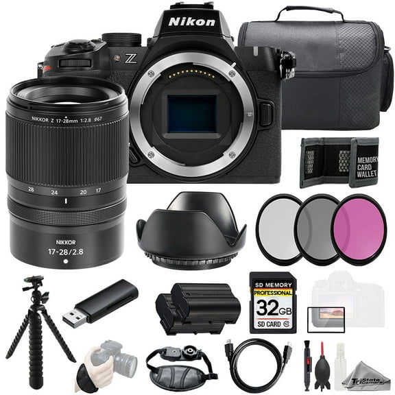 Nikon Z50 II + Z 17-28mm f/2.8 Lens +32GB + Ext Bat+ 3 PC Filter- Kit (International Version)