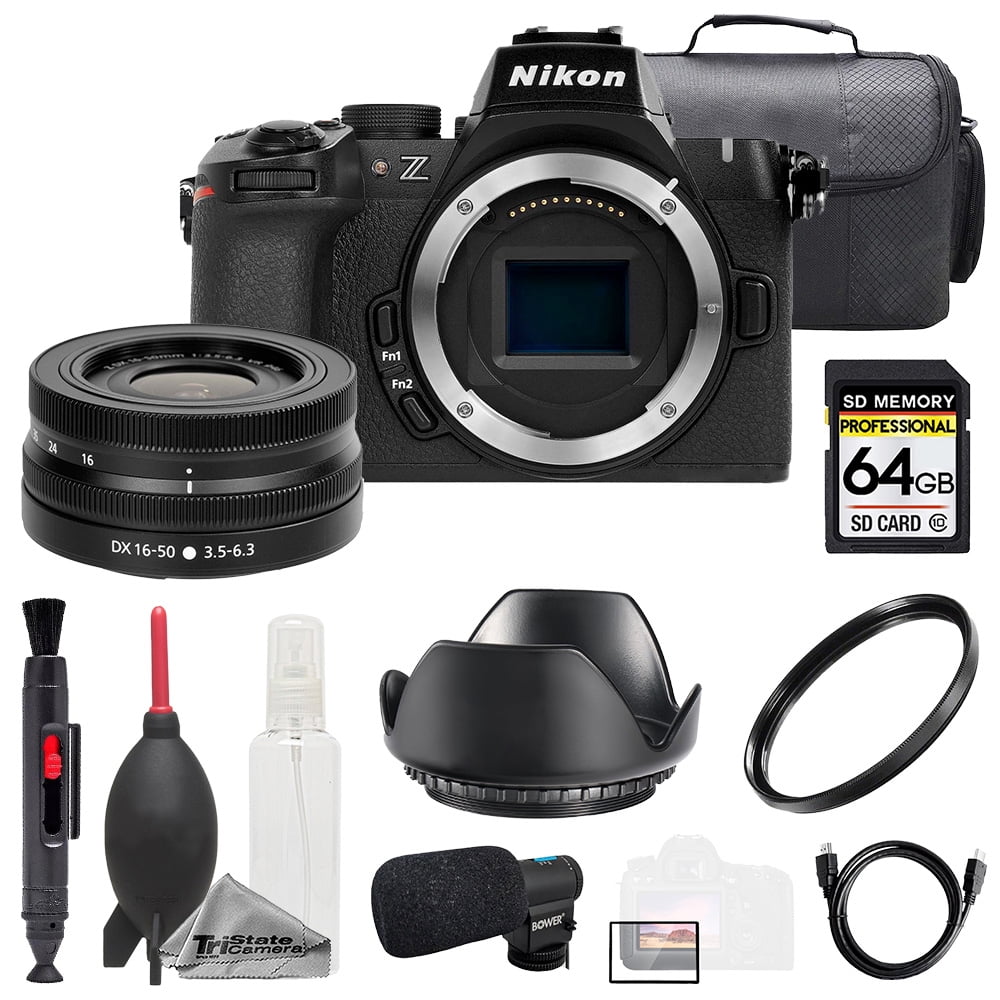 Nikon Z50 II + Z DX 16-50mm f/3.5-6.3 VR Lens + Mic + 64GB + Bag Nikon Z50 II + Z DX 16-50mm f/3.5-6.3 VR Lens + Mic + 64GB + Bag