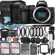 Nikon Z50 Mirrorless Camera with NIKKOR Z 24-70mm f/4 S Lens + 128GB Card + Case + Telephoto + Tripod + ZeeTech Accessory Bundle International Version