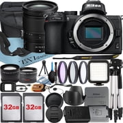 Nikon Z50 Mirrorless Camera with NIKKOR Z 24-70mm f/4 S Lens + 32GB Card + Case + Wideangle + Tripod + ZeeTech Accessory Bundle International Version