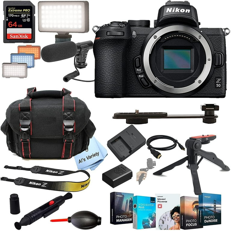 Nikon Z50 Mirrorless Digital Camera Body No Lens+ Shot-Gun