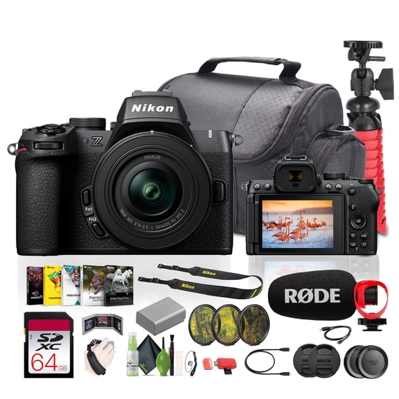 Nikon Z50 II Mirrorless Camera with 16-50mm Lens, 20.9MP APS-C Digital Camera Bundle with Microphone & Vlogging Accessories (International Model)