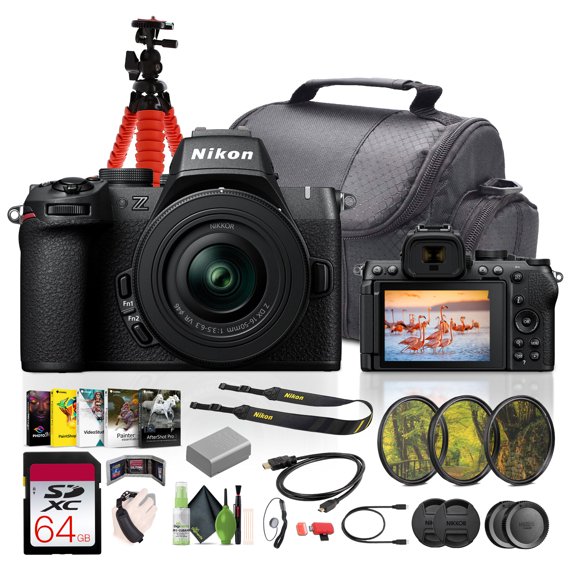 Nikon Z50II Mirrorless Camera Bundle with NIKKOR Z DX 16-50mm Lens & Vlogging Accessories (International Model)