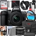 thumbnail image 1 of Nikon Z50 II Mirrorless Camera with 16-50mm Lens + SanDisk 32GB Memory Card + Pistol Grip Tripod + SV Premium Accessory Bundle (International Version), 1 of 8