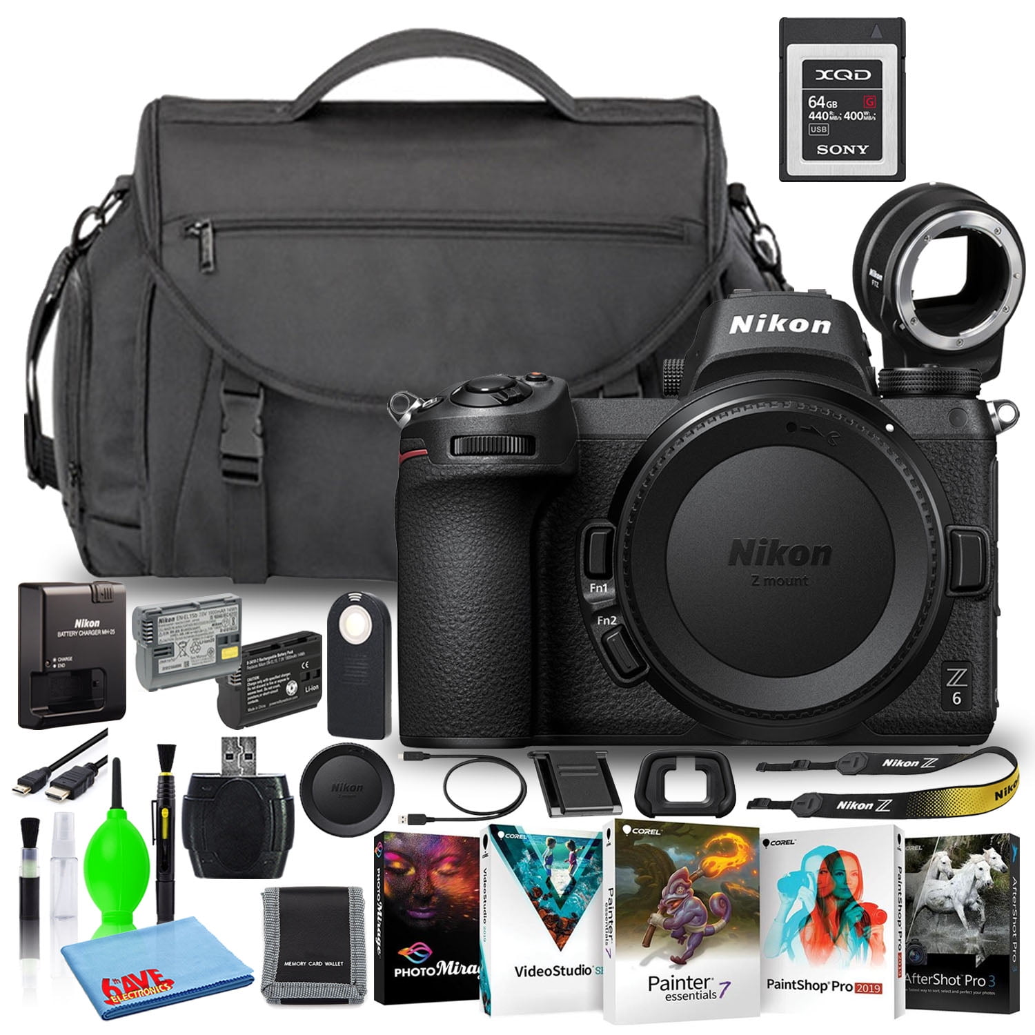 Nikon Z6 24.5MP Mirrorless Digital Camera (Body Only) (1595 Nikon Z6 24.5MP Mirrorless Digital Camera (Body Only) (1595