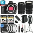 thumbnail image 1 of Nikon Z6 II Mirrorless Camera with 50-250mm f/4.5-6.3 VR Lens + 24-70mm f/4 S Lens + UV Filters + 48GB Kit (International Version), 1 of 5