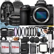 Nikon Z6 II Mirrorless Camera with NIKKOR Z DX 16-50mm VR Lens + 2 Pack 32GB Card + Case + Tripod + ZeeTech Accessory Bundle International Version
