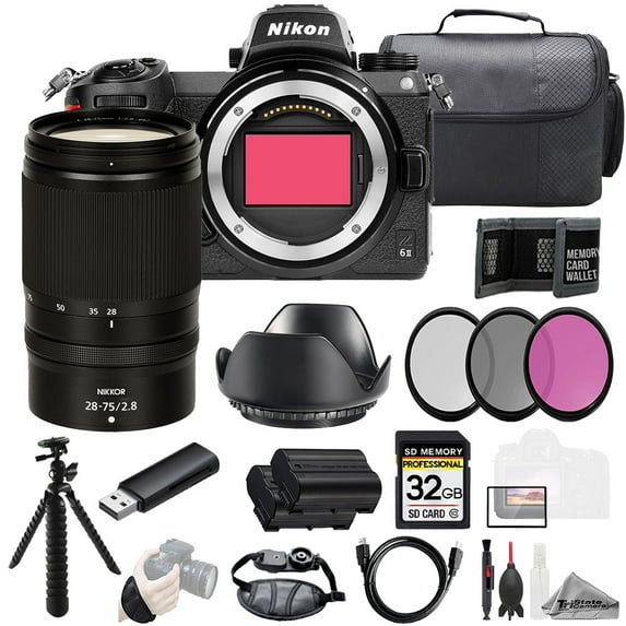 Nikon Z6 II + NIKKOR Z 28-75mm f/2.8 Lens +32GB + Ext Bat+ 3 PC Filter- Kit (International Version)