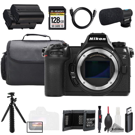 Nikon Z6 III (Body) + Mic + 128GB + Extra Battery+ Tripod- Accessory Kit (International Version)