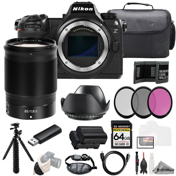 Nikon Z6 III + Z 85mm f/1.8 S Lens +64GB + Ext Bat+ 3 PC Filter- Kit (International Version)