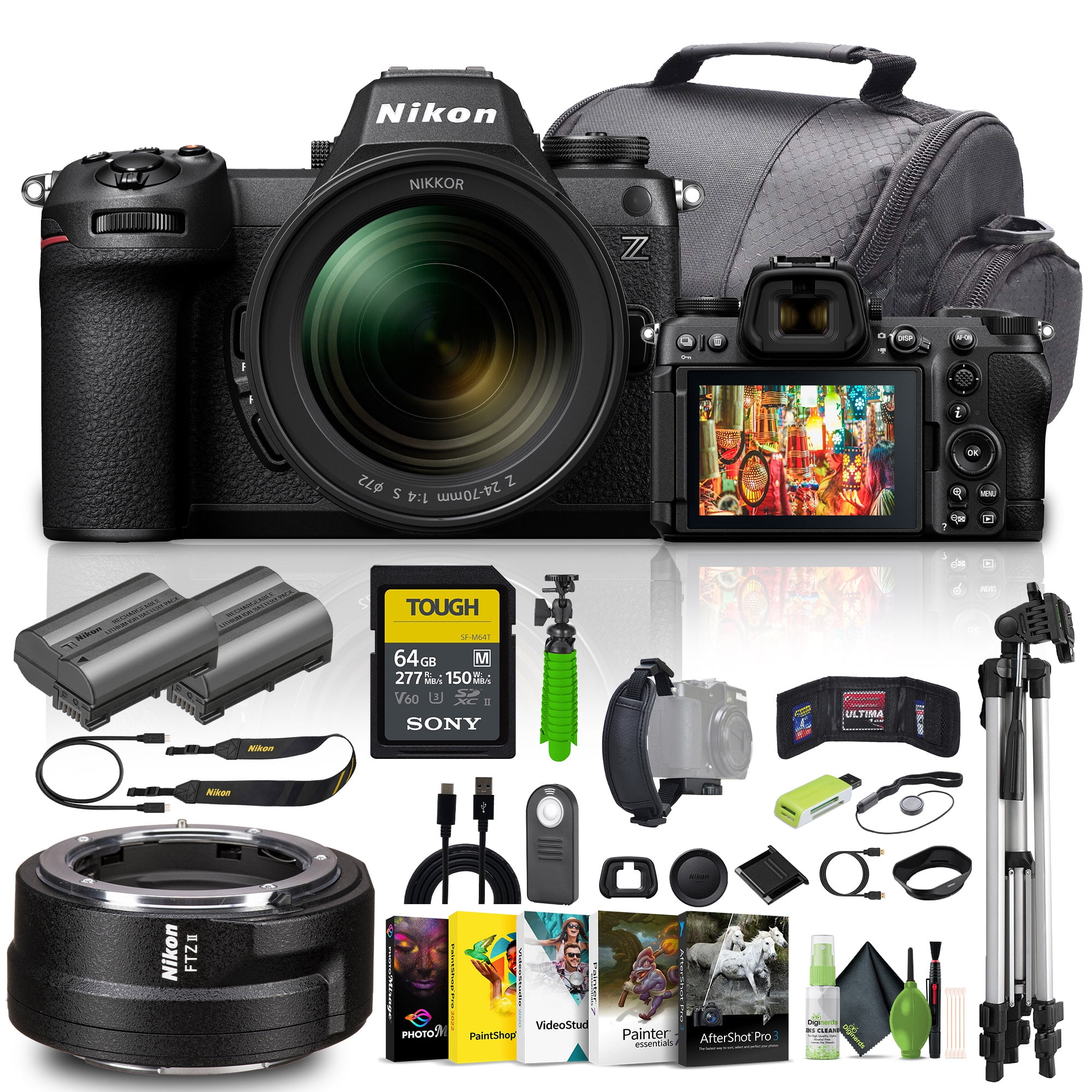 Nikon - Z 6+24-70mm F4S +FTZ+ XQDカード Amazon | Nikon ミラーレスカメラ 一眼 Z6 24-70+FTZマウント