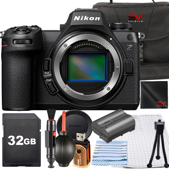 Nikon Z6III Mirrorless Camera (Body Only) + SanDisk 32GB Memory Card + Highspeed Card Reader + SV Premium Accessory Bundle (International Version)