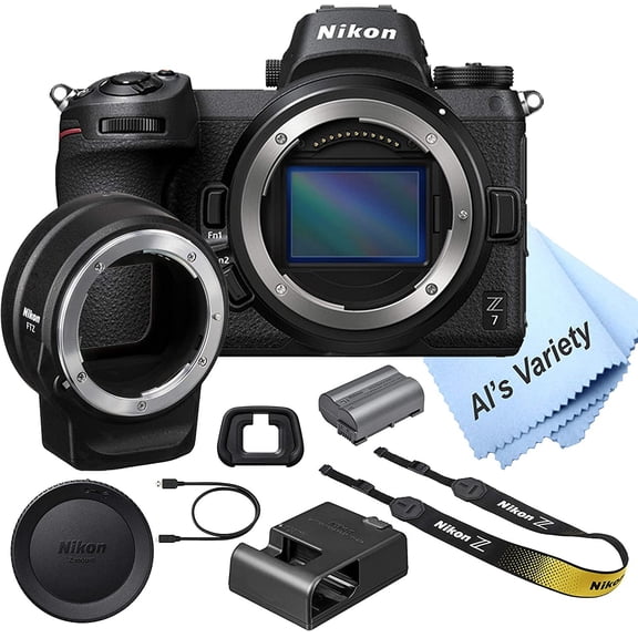 Nikon Z7 FX-Format Mirrorless Camera Body with Mount Adapter FTZ (International Model)