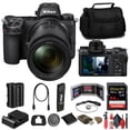 thumbnail image 1 of Nikon Z7 II Mirrorless Camera with 24-70mm F/4 Lens (1656) + 64GB Memory Card + Bag + Card Reader + Flex Tripod + Hand Strap + Memory Wallet + Cap Keeper + Cleaning Kit, 1 of 8