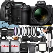 Nikon Z7 Mirrorless Camera with NIKKOR Z 24-70mm f/4 S Lens + 2 Pack 64GB Memory Card + Case + Tripod + ZeeTech Accessory Bundle International Version