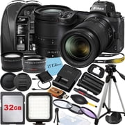 Nikon Z7 Mirrorless Camera with NIKKOR Z 24-70mm f/4 S Lens, 32GB Memory Card, Backpack, Flash, Tripod and ZeeTech Accessory Bundle International Version