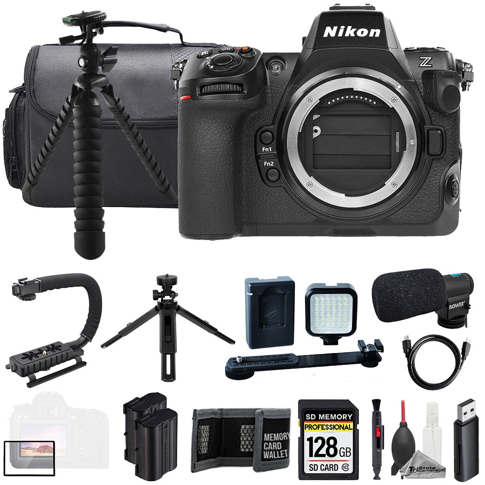 Nikon Z8 (Body) + Mic + 128GB + Extra Battery+ LED Flash- ULTIMATE