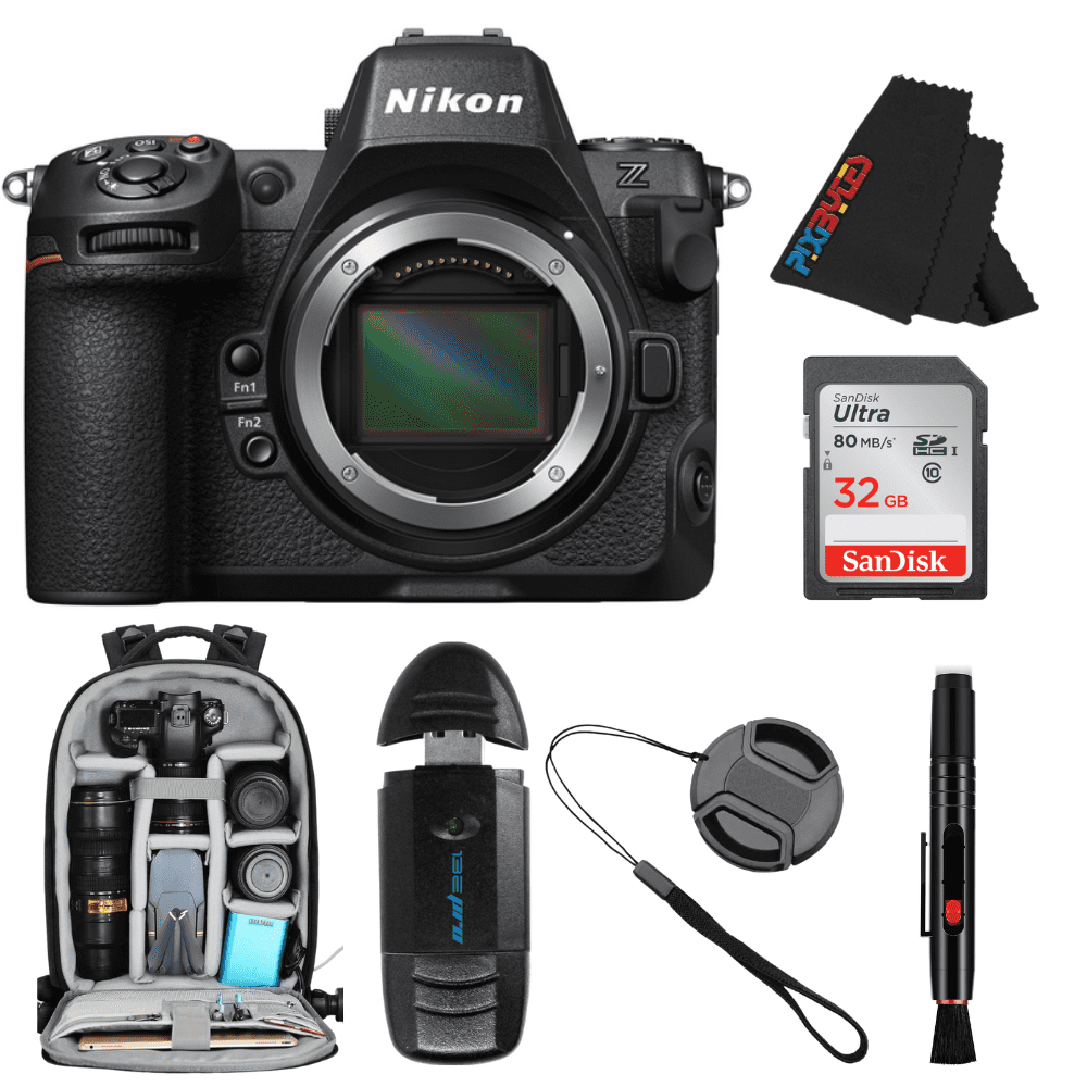 Nikon Z8 Full Frame FX Hybrid Mirrorless Camera 45.7MP 8K Video (Body ...