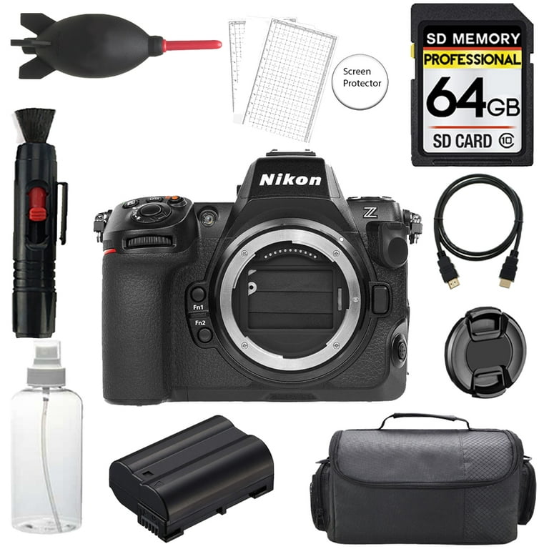 Nikon Z8 Mirrorless Camera (Body) + 64GB + Bag+ Screen Protector- Basic Kit  