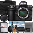 thumbnail image 1 of Nikon Z8 Mirrorless Camera (Body Only) with 64GB Memory Card + Cleaning Kit + ZeeTech Accessory Bundle (International Version), 1 of 9
