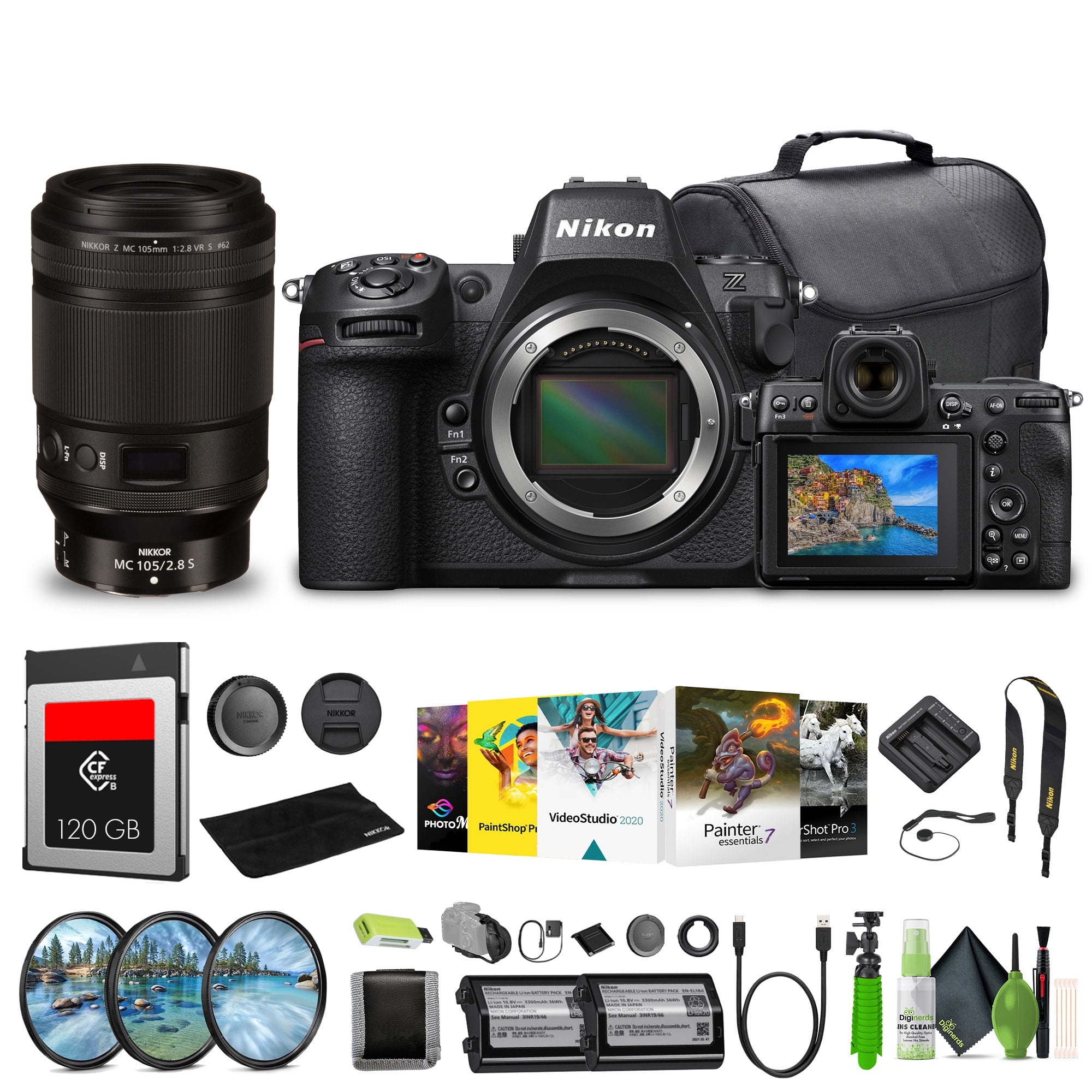 Nikon Z8 Mirrorless Camera 45.7MP Full Frame 8K Video Pro Bundle