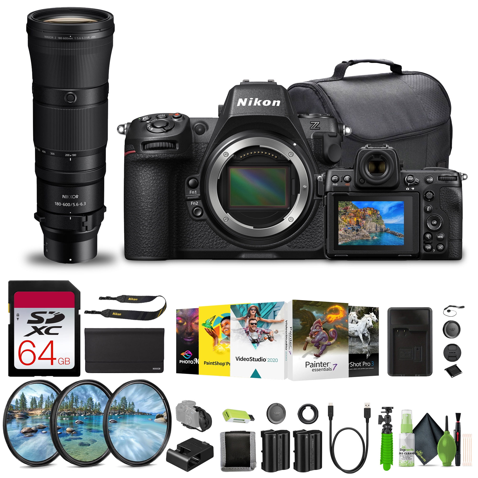 Nikon Z8 Mirrorless Camera 45.7MP Full Frame 8K Video with 180