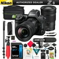 thumbnail image 1 of Nikon Z8 Professional Full Frame Mirrorless 8K Video & Stills Hybrid FX Camera w/ 24-120mm F4 S Zoom Lens Bundle + Deco Gear Bag + Microphone + Monopod & Accessories  | Official Nikon USA Dealer |, 1 of 11