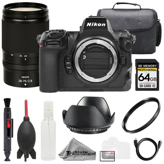 Nikon Z8 +Z 28-75mm f/2.8 Lens +64GB + Bag+ UV Filter- Basic Kit (International Version)