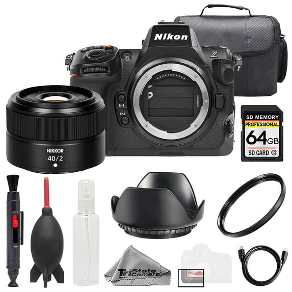 Nikon Z8 + Z 40mm f/2 Lens +64GB + Bag+ UV Filter- Basic Kit (International Version)