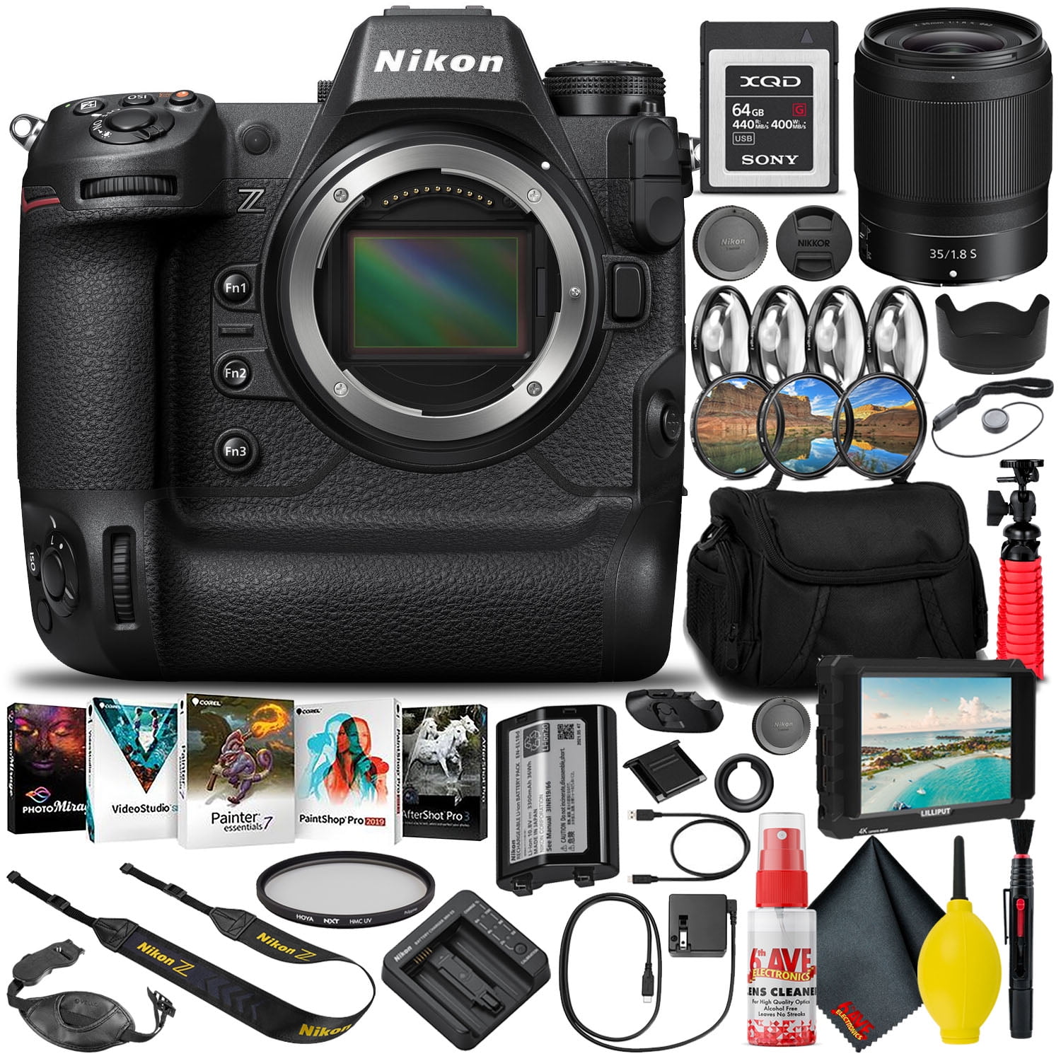 Nikon Z9 Professional Camera Bundle with 35mm Lens + Accessories