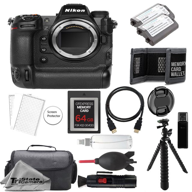 Nikon Z9 Mirrorless Camera (Body) + 64GB + Extra Battery+ Tripod