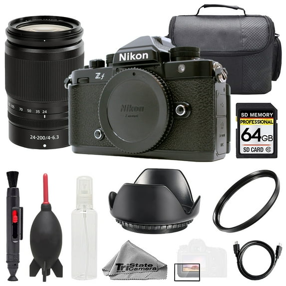 Nikon ZF + NIKKOR Z 24-200mm f/4-6.3 VR Lens +64GB + Bag+ UV Filter- Basic Kit (International Version)