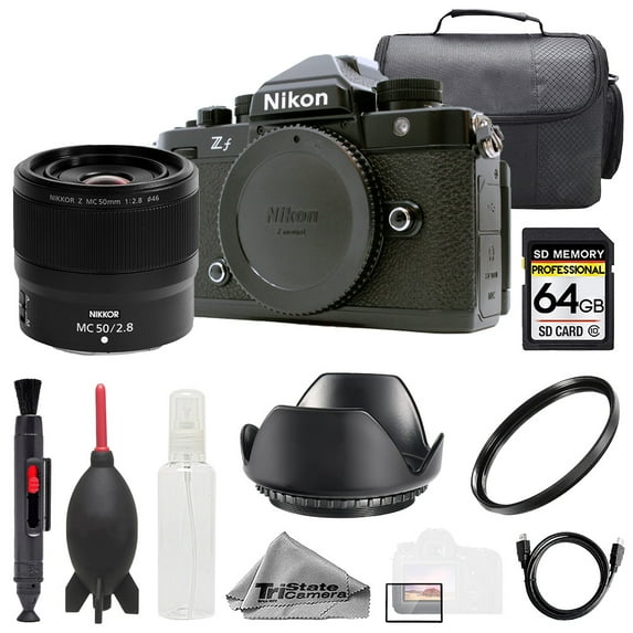 Nikon ZF + NIKKOR Z MC 50mm f/2.8 Macro Lens +64GB + Bag+ UV Filter- Basic Kit (International Version)