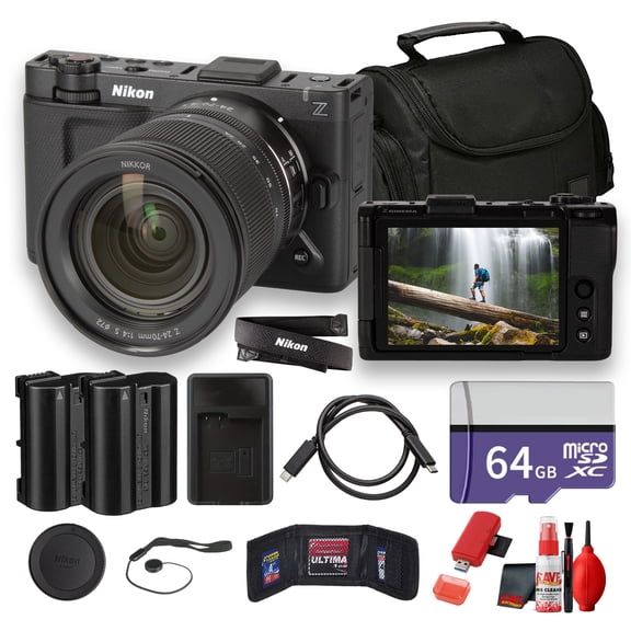 Nikon ZR 6K Cinema Camera Bundle with 24-70mm Lens, Bag, 64GB Card & Accessories (International Model)