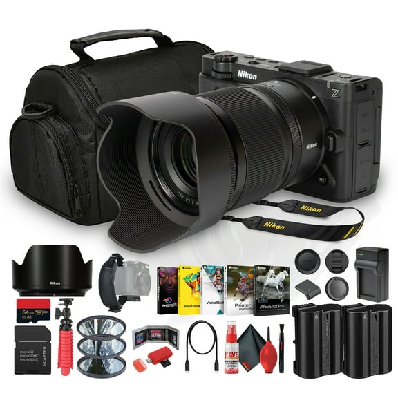 Nikon ZR RED Z 6K Full-Frame Cinema Camera with 50mm f/1.4 Lens | Includes 4" DCI-P3 Monitor, 32-Bit Float Audio & RED Color Science | For Film & Studio Production + Battery + 64GB Card + Bag + More