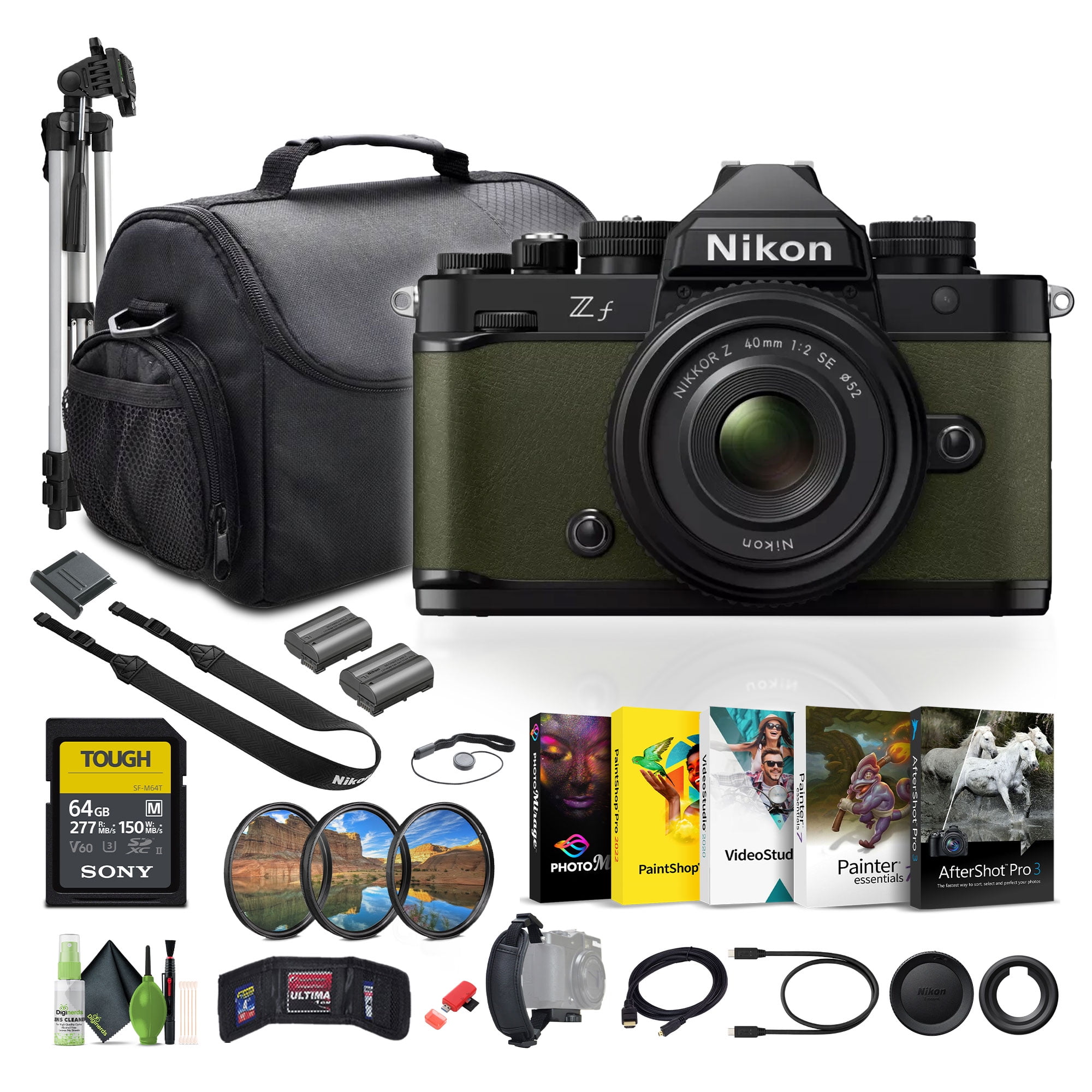 Nikon Zf 24.5MP Mirrorless Camera New + NIKKOR Z 40mm Bundle + More