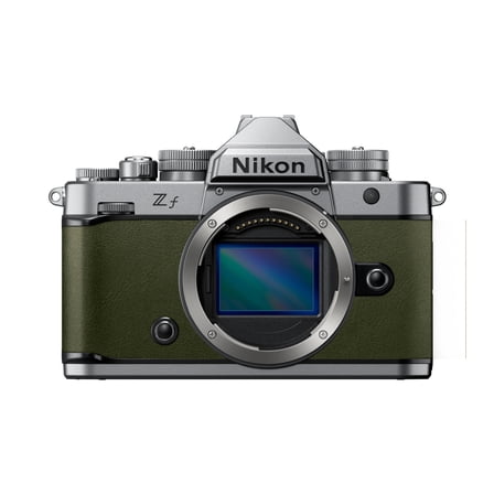 Nikon Zf Mirrorless Camera with 24.5MP Full Frame Sensor 4K UHD 30FPS Vari Angle Touchscreen OLED Viewfinder Dual Card Slot (Silver and Moss Green)