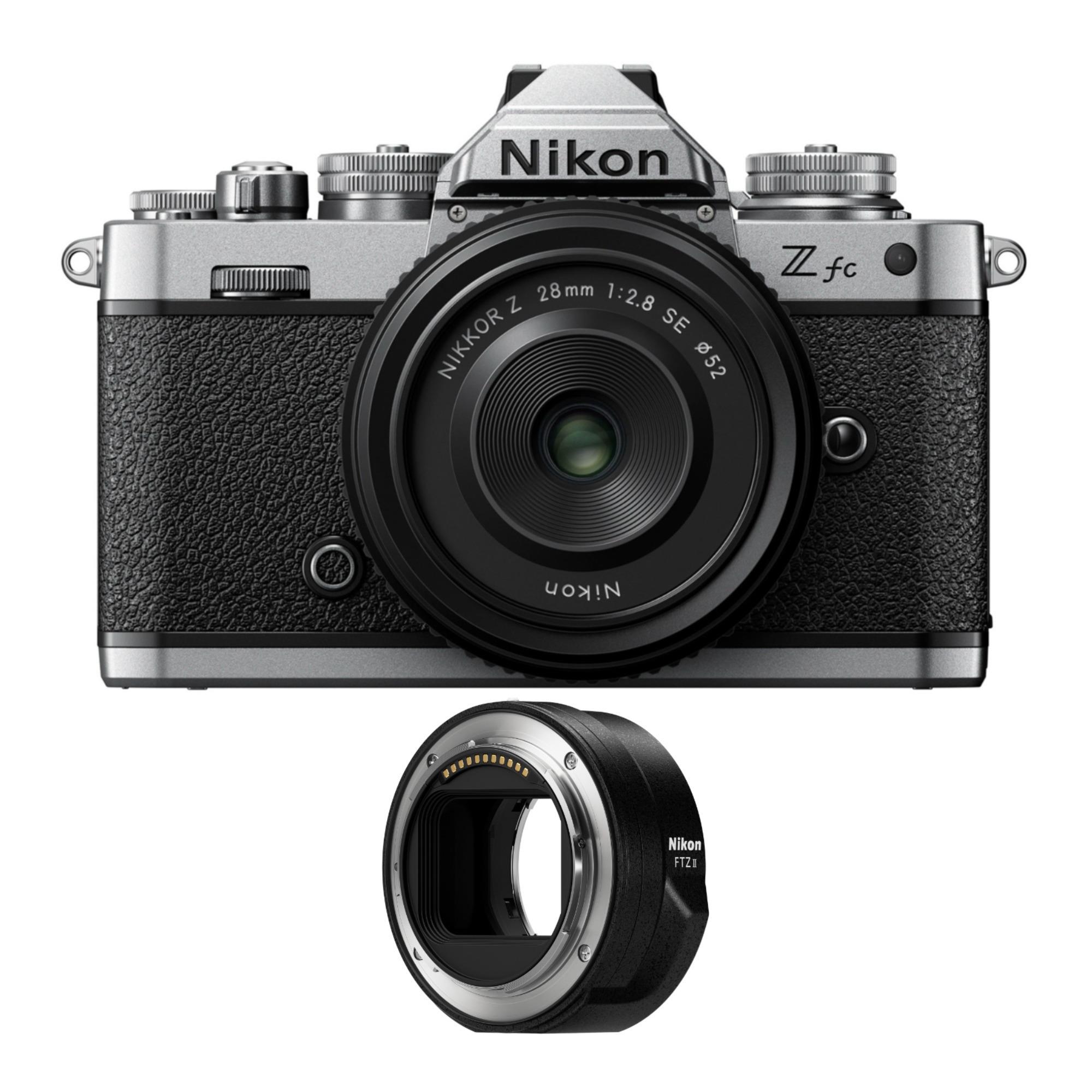 Nikon Zfc Mirrorless Camera with 28mm Lens and FTZ II Mount Adapter - image 1 of 11