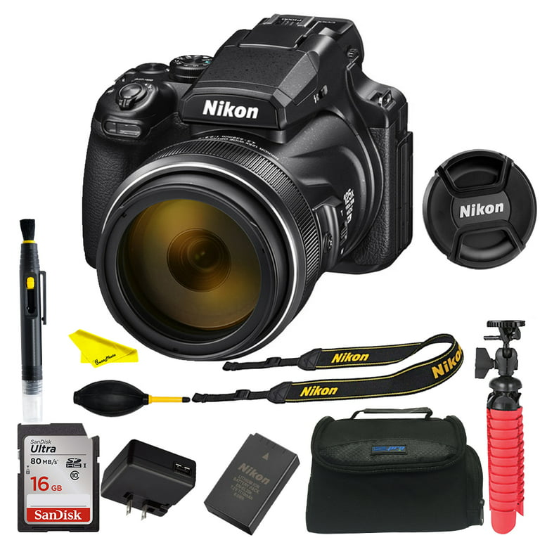 Nikon coolPIX P1000 125X optical zoom Digital camera with accesories 