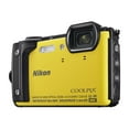 thumbnail image 1 of Nikon w300 Waterproof Underwater Digital Camera with TFT LCD, 3, Yellow (26525), 1 of 6
