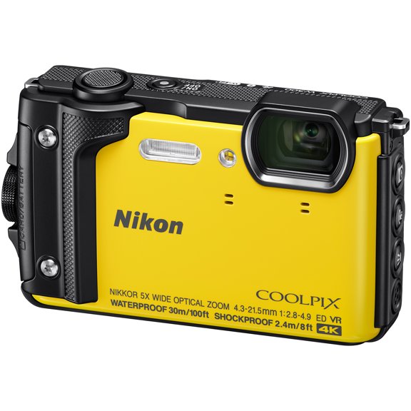 Nikon Coolpix W300 4K Wi-Fi Shock & Waterproof Digital Camera (Yellow)