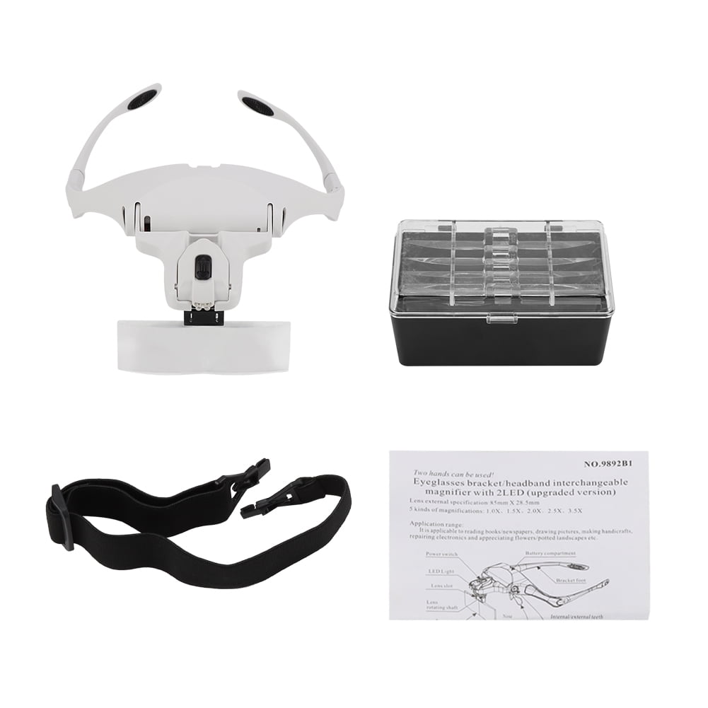 Nikou Eyeglasses Bracket Magnifier Headband Magnifier Glasses, Hands