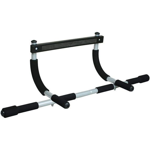 Nikou Iron Gym Pull Up Bars - Total Upper Body Workout Bar for Doorway, Adjustable Width Locking, No Screws Portable Door Frame Horizontal Chin-up Bar, Fitness Exercise & Training Equipment for Home